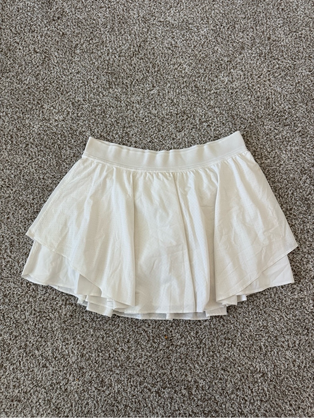 Lululemon White Tiered Skirt - Women's Flowy Tennis Skirt